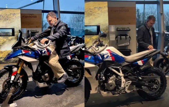 राहुल गांधी और BMW की नई राइड