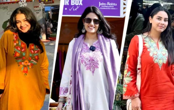 दिल्ली की ठंड में कश्मीरी फेरन बना पहली पसंद