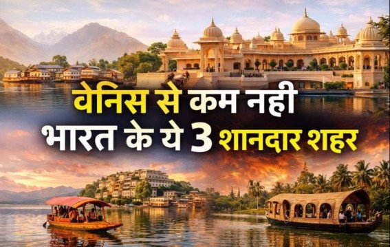 भारत के ये तीन शहर, सच में लगते हैं वेनिस जैसे ।
