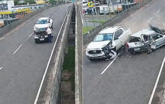 हाइवे पर लापरवाही पड़ी भारी