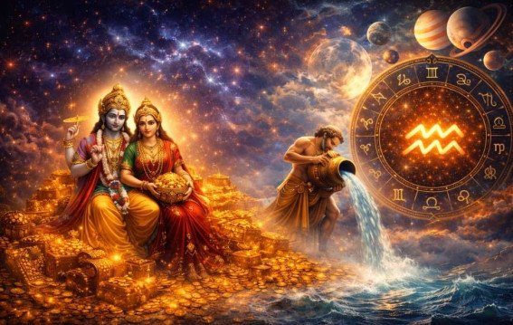 धन शक्ति राजयोग 2026 में कुंभ राशि में दुर्लभ योग