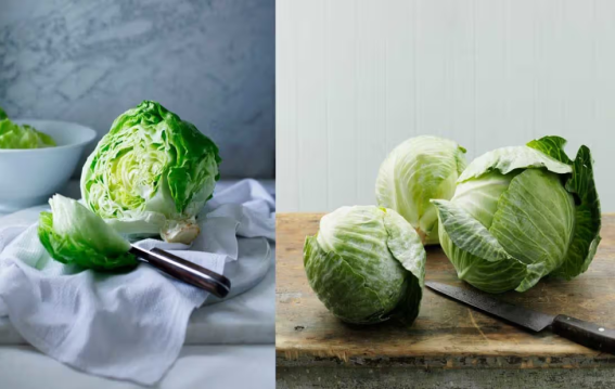 सलाद में लेट्यूस या पत्ता गोभी