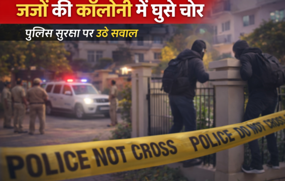 जजों की कॉलोनी में घुसे चोर