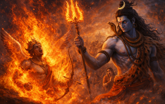 जब शिव ने कामदेव को भस्म किया