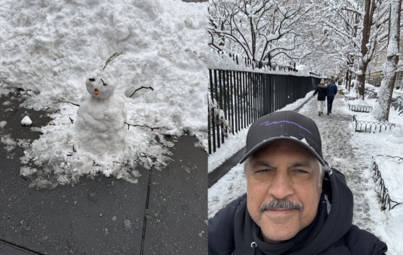 आनंद महिंद्रा का न्यूयॉर्क में ब्लिज़ार्ड वॉक