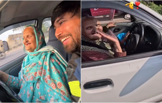 नब्बे की उम्र में फर्राटेदार ड्राइविंग