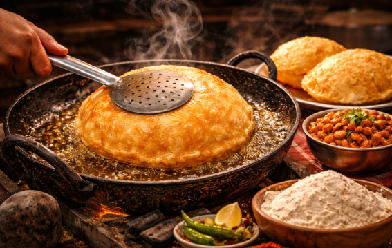 मैदे नहीं, गेहूं के आटे से बनाएं गरमागरम भटूरे