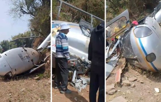 नेपाल के खोटांग में लैंडिंग के दौरान हेलीकॉप्टर क्रैश