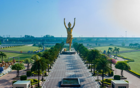 दिल्ली अक्षरधाम में 108 फीट नीलकंठ मूर्ति की प्राण-प्रतिष्ठा