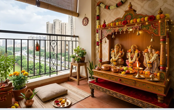 बालकनी में मंदिर रखना सही या गलत?