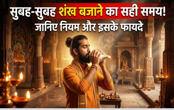 शंख बजाने का सही समय क्या?