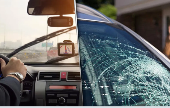 ड्राइविंग में विंडशील्ड क्रैक?