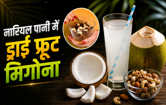 नारियल पानी में भिगोए ड्राई फ्रूट्स खाना कितना फायदेमंद?