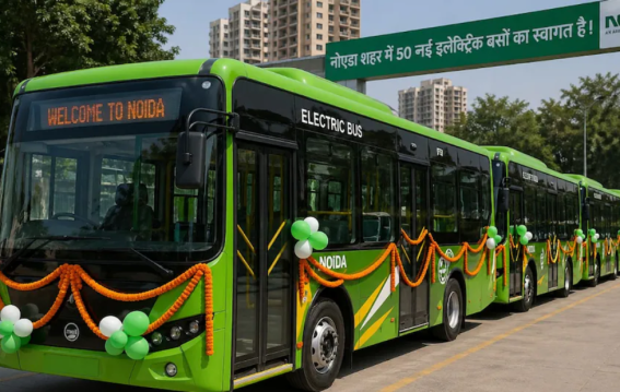 दिल्ली-नोएडा से चलेंगी 50 ई-बसें
