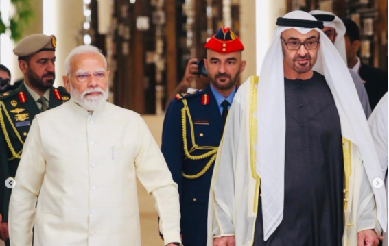 जंग के बाद UAE पहुंचे मोदी