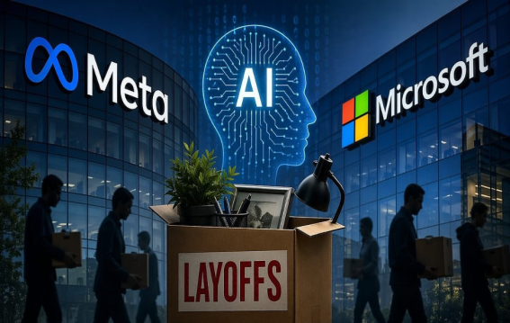 AI के चलते Meta-LinkedIn में छंटनी