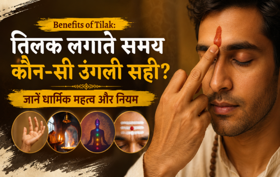 तिलक लगाते समय कौन-सी उंगली सही?