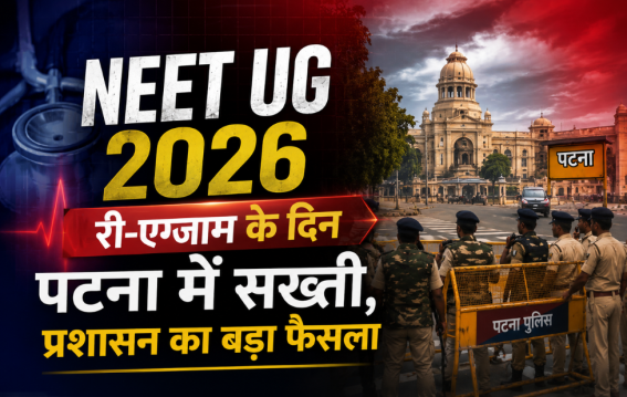 NEET UG 2026 री-एग्जाम के दिन पटना में सख्ती