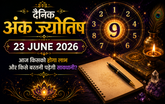 दैनिक अंक ज्योतिष 23 जून 2026 मूलांक 1 से 9 का भविष्यफल