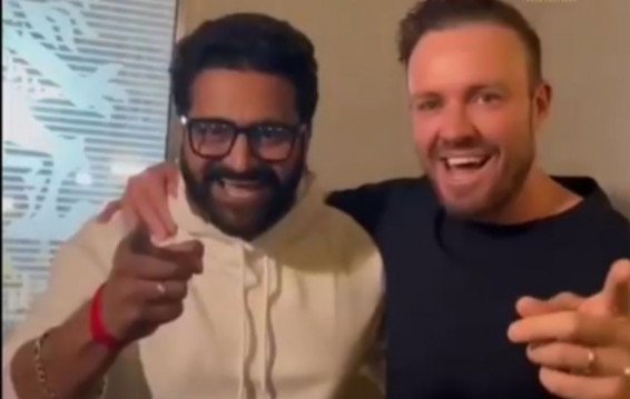 ‘Kantara’ starrer Rishabh Shetty meets AB de Villiers, RCB fans go frenzy