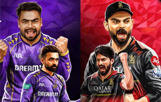 RCB vs KKR में कौन रहेगा आगे?