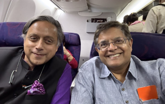 बीजेपी नेता बैजयंत पांडा और शशि थरूर की तस्वीर ने बढ़ाई सियासी हलचल!