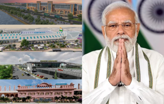 पीएम मोदी ने मध्य प्रदेश के 6 पुनर्विकसित रेलवे स्टेशनों का उद्घाटन किया
