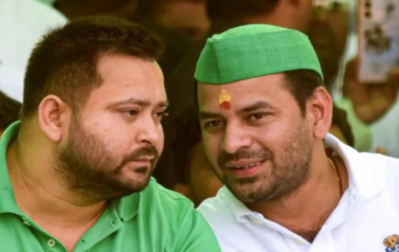 तेज प्रताप यादव ने पार्टी और परिवार से निष्कासन के बाद तेजस्वी यादव को 'अर्जुन' और खुद को 'कृष्ण' बताया