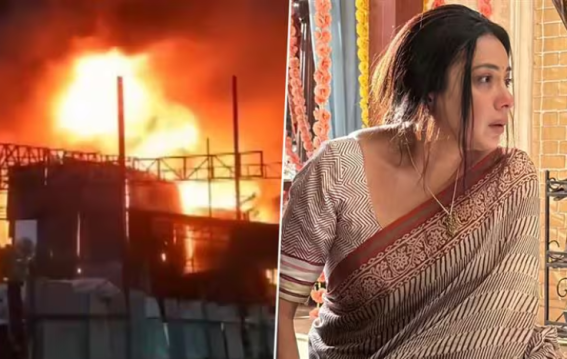 अनुपमा सेट पर भीषण आग, शूटिंग से दो घंटे पहले तबाही