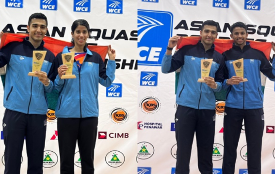 भारत ने एशियाई डबल्स स्क्वैश चैंपियनशिप में धमाका