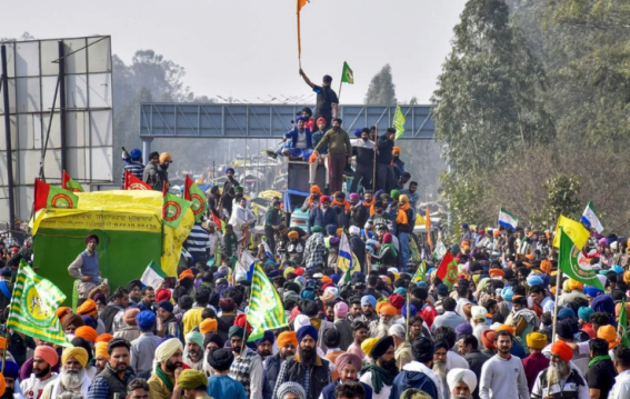 किसान आंदोलन तेज भय वड़ोदरा में सड़क जाम