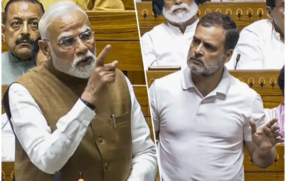 लोकसभा में PM मोदी का कांग्रेस पर हमला