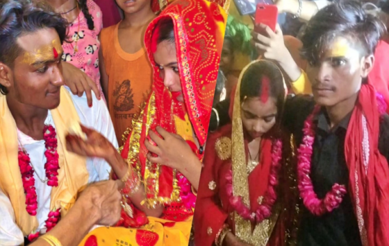 लखीमपुर में मुस्लिम बहनों ने हिंदू युवकों से रचाई शादी
