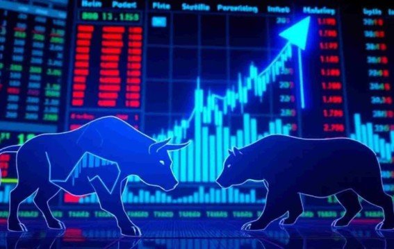 गिरावट के बाद शेयर बाजार में उछाल