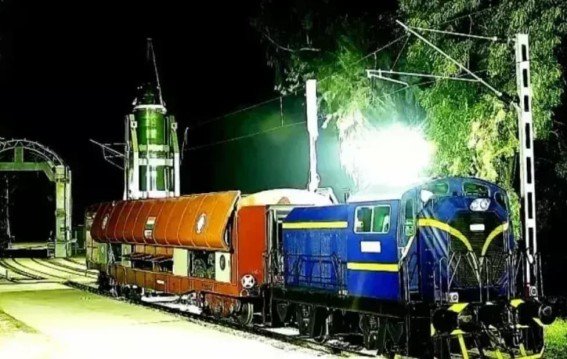 रेल लॉन्चर से मिसाइल दागना