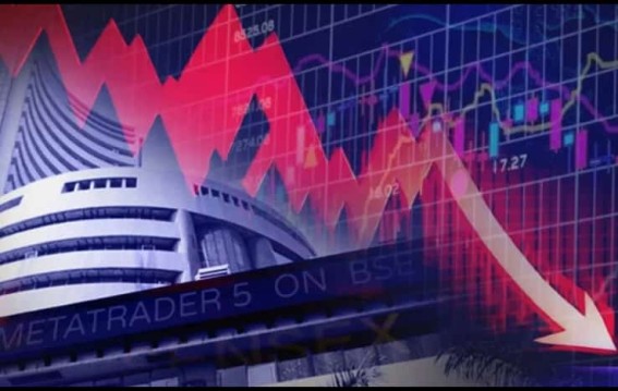 शेयर बाजार में बड़ी गिरावट सेंसेक्स-निफ्टी धड़ाम