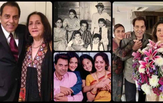 धर्मेंद्र का बड़ा परिवार दो शादियां