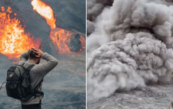 ज्वालामुखी की राख भारत में पहुंची