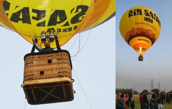 दिल्ली में शुरू हुई हॉट एयर बैलून राइड