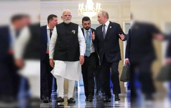 दिल्ली में पुतिन का भव्य स्वागत