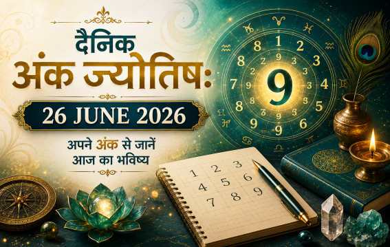 दैनिक अंक ज्योतिष 26 June 2026